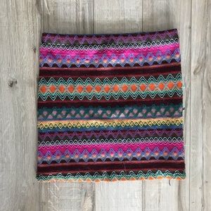 Colourful Knit Mini Skirt